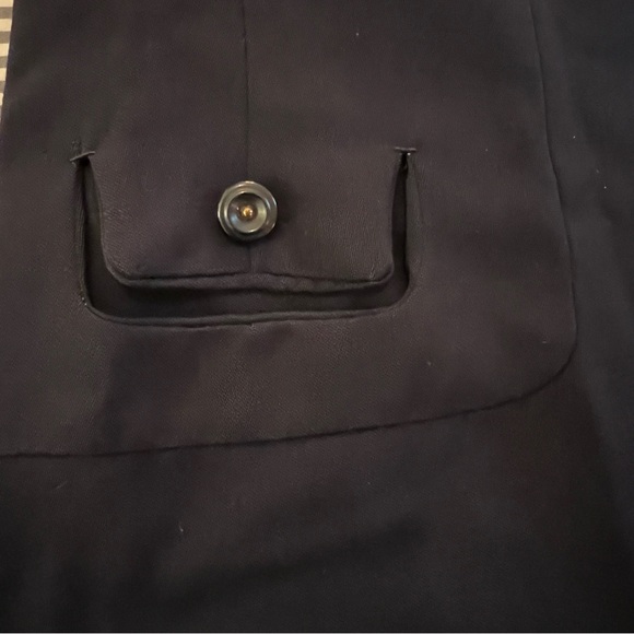 Berk’s Green Bay, Wisconsin Vintage 1940s/50s Suit Coat, Navy Blue, Size L/XL - Picture 7 of 10